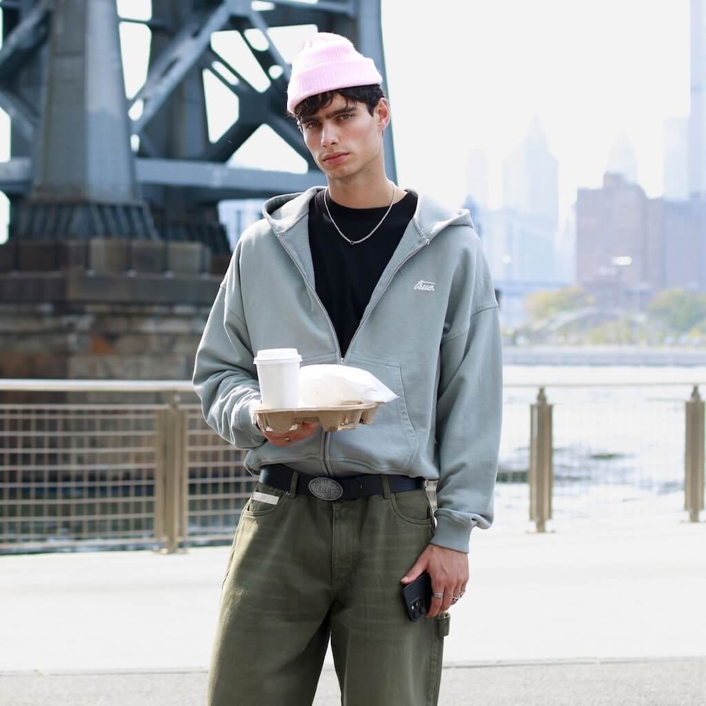 TRUE CITY RUSH FOREST HOODIE DE CIERRE GRIS