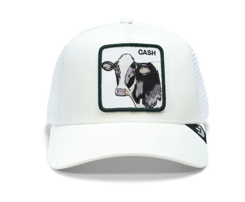 GOORIN BROS THE CASH COW GORRA CAMIONERA  AJUSTABLE BLANCA