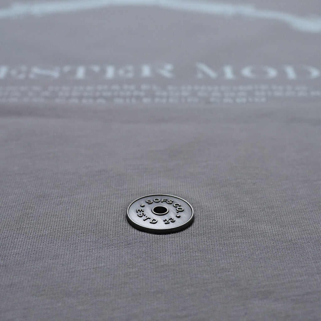 SON OF SON NEGOCIOS DE FAMILIA MODEL 70 CAMISETA OVERSIZED GRIS