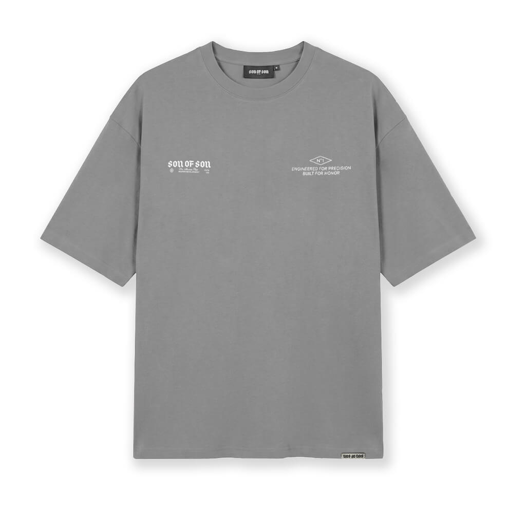SON OF SON NEGOCIOS DE FAMILIA MODEL 70 CAMISETA OVERSIZED GRIS