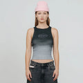 TRUE GRADIENT RHINESTONE TANK TOP TANK TOP NEGRO