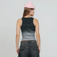 TRUE GRADIENT RHINESTONE TANK TOP TANK TOP NEGRO