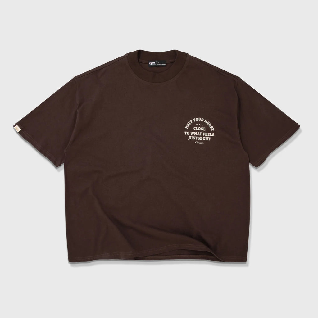 TRUE HEART BOXY TEE CAMISETA CAFE