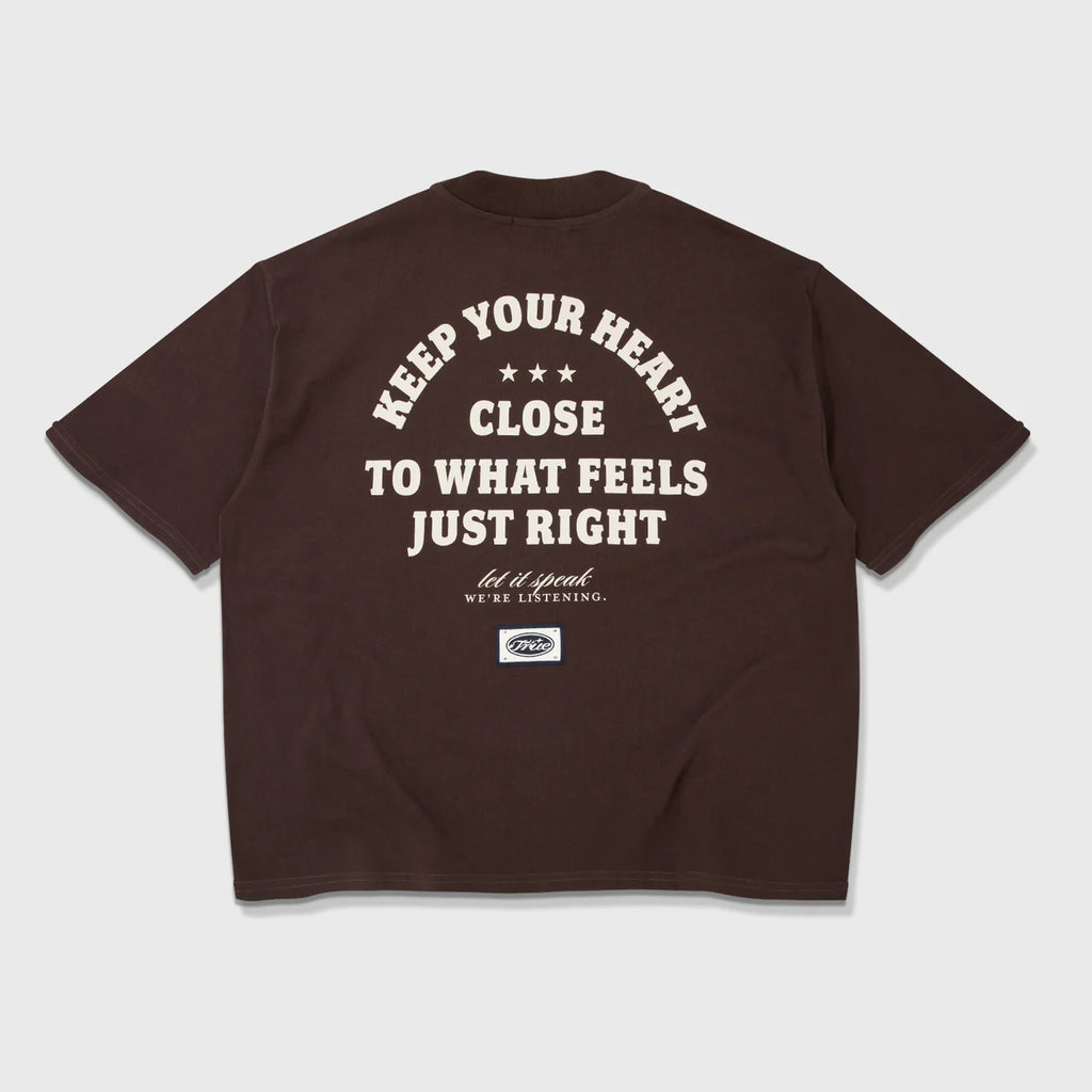TRUE HEART BOXY TEE CAMISETA CAFE