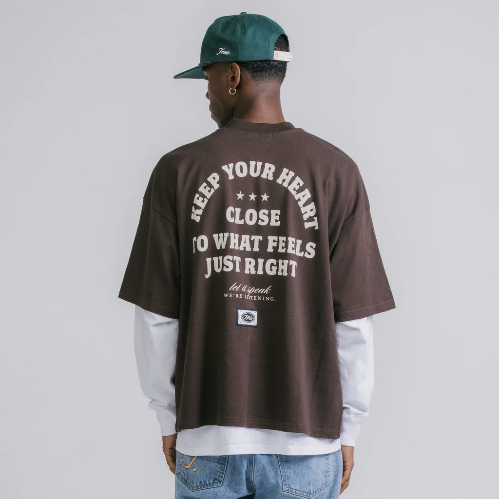 TRUE HEART BOXY TEE CAMISETA CAFE