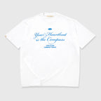 TRUE HEARTBEAT OVERSIZED T-SHIRT CAMISETA BLANCA