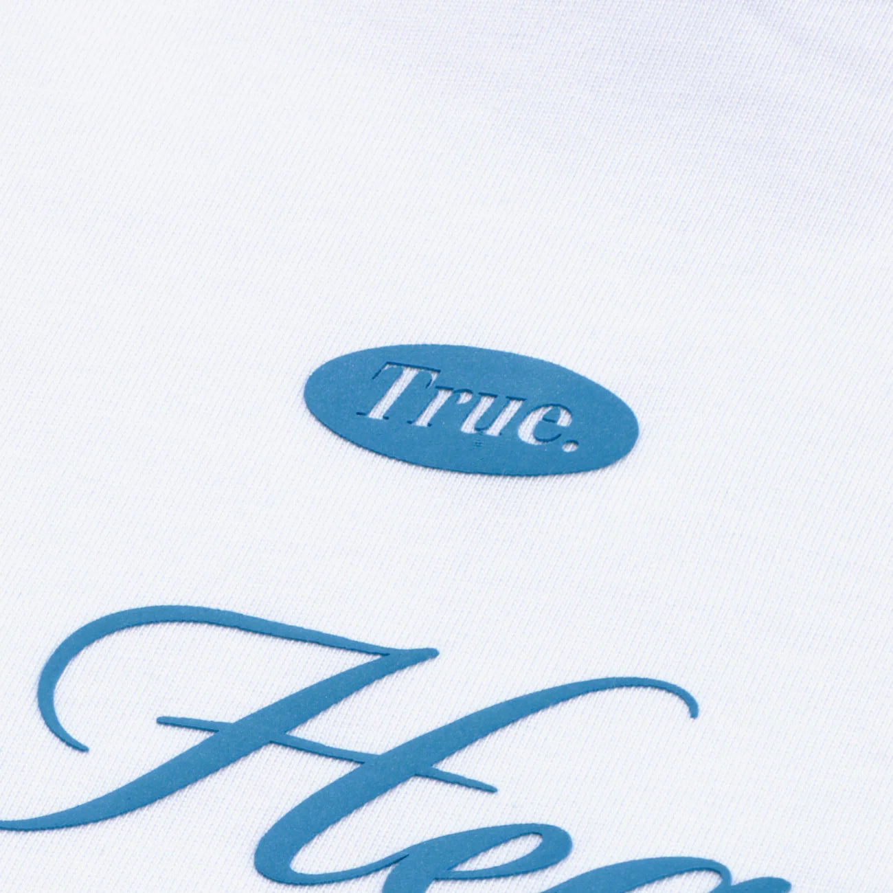 TRUE HEARTBEAT OVERSIZED T-SHIRT CAMISETA BLANCA