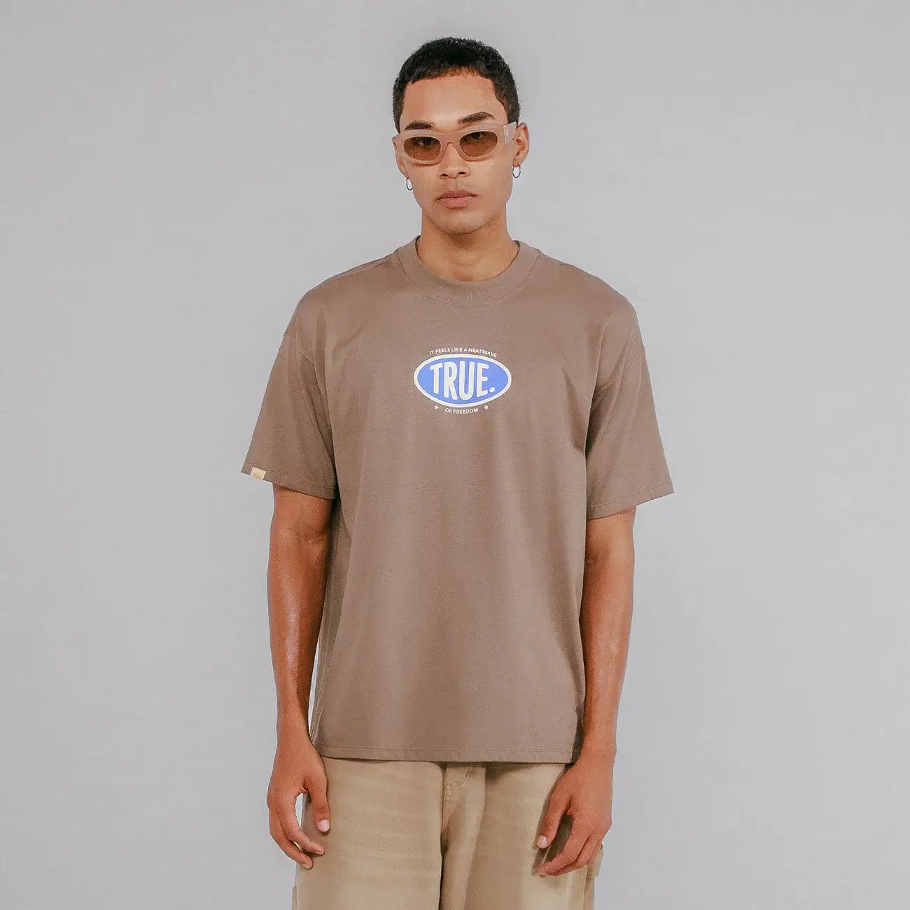 TRUE HEATWAVE OVERSIZED T-SHIRT CAMISETA CAFE