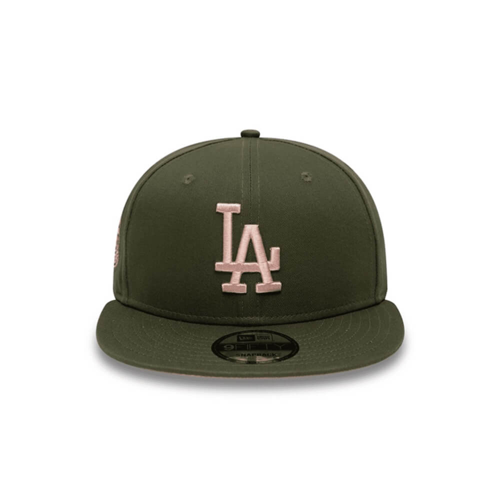 NEW ERA 9FIFTY MLB SIDE PATCH LA DODGERS ADJUSTABLE CLOSED CAP GREEN