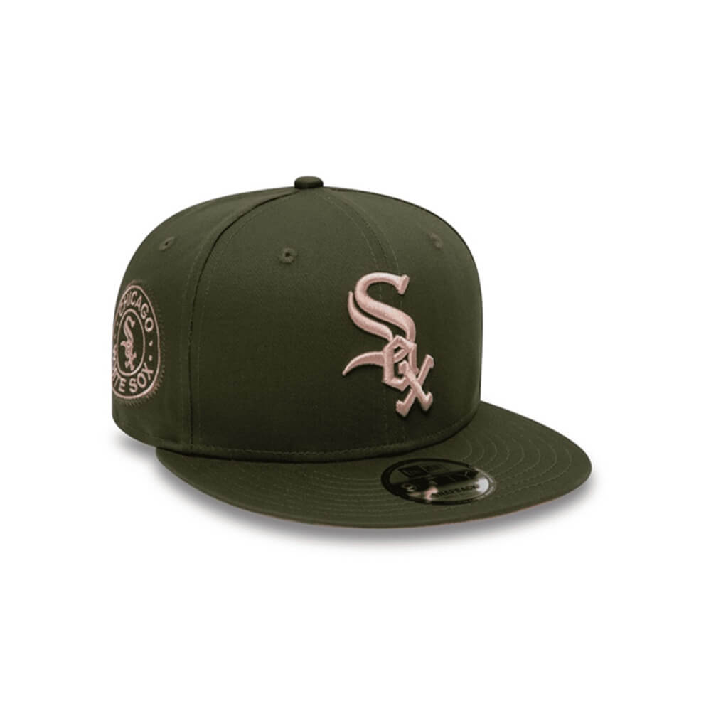 NEW ERA 9FIFTY  MLB SIDE PATCH WHITE SOX GORRA AJUSTABLE VERDE