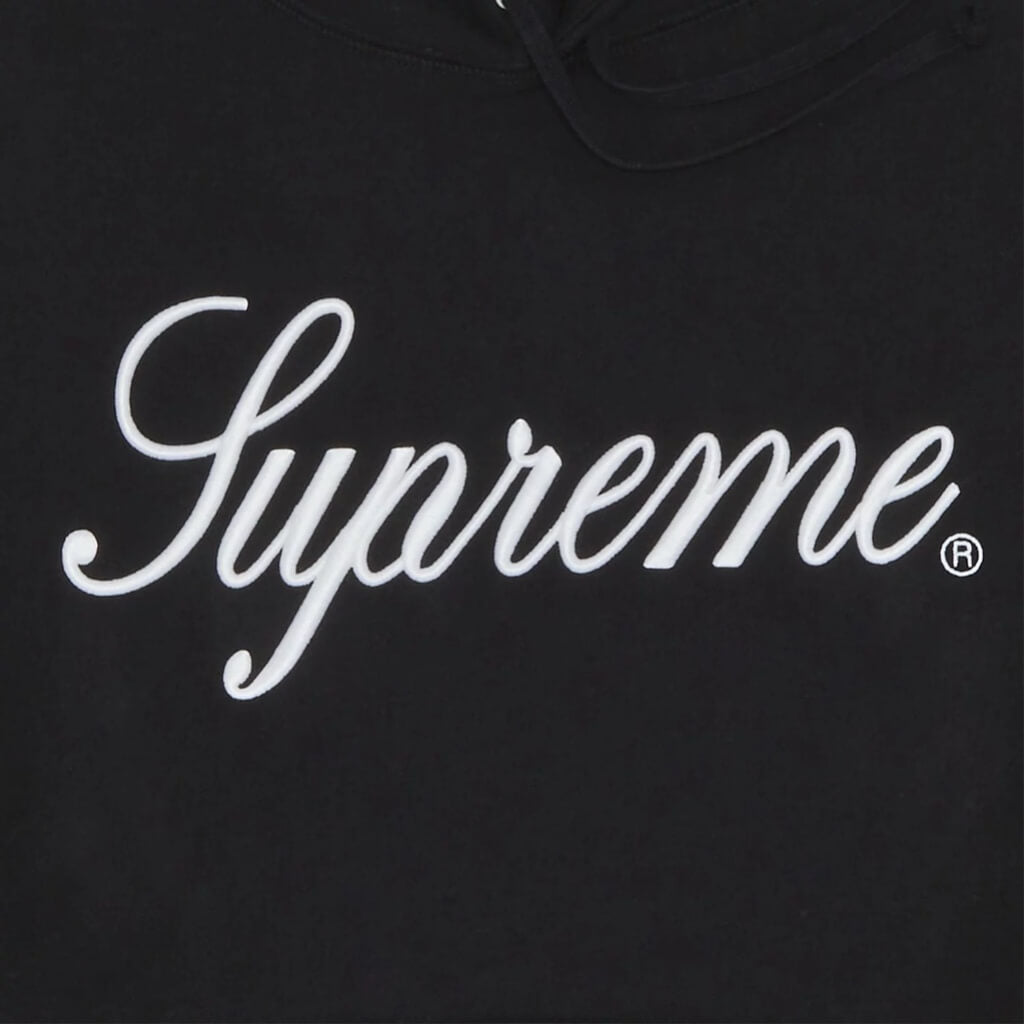 SUPREME RAISED SCRIPT BUZO NEGRO