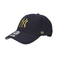 '47 MLB NY YANKEES GOLD LOGO BLUE ADJUSTABLE CAP 