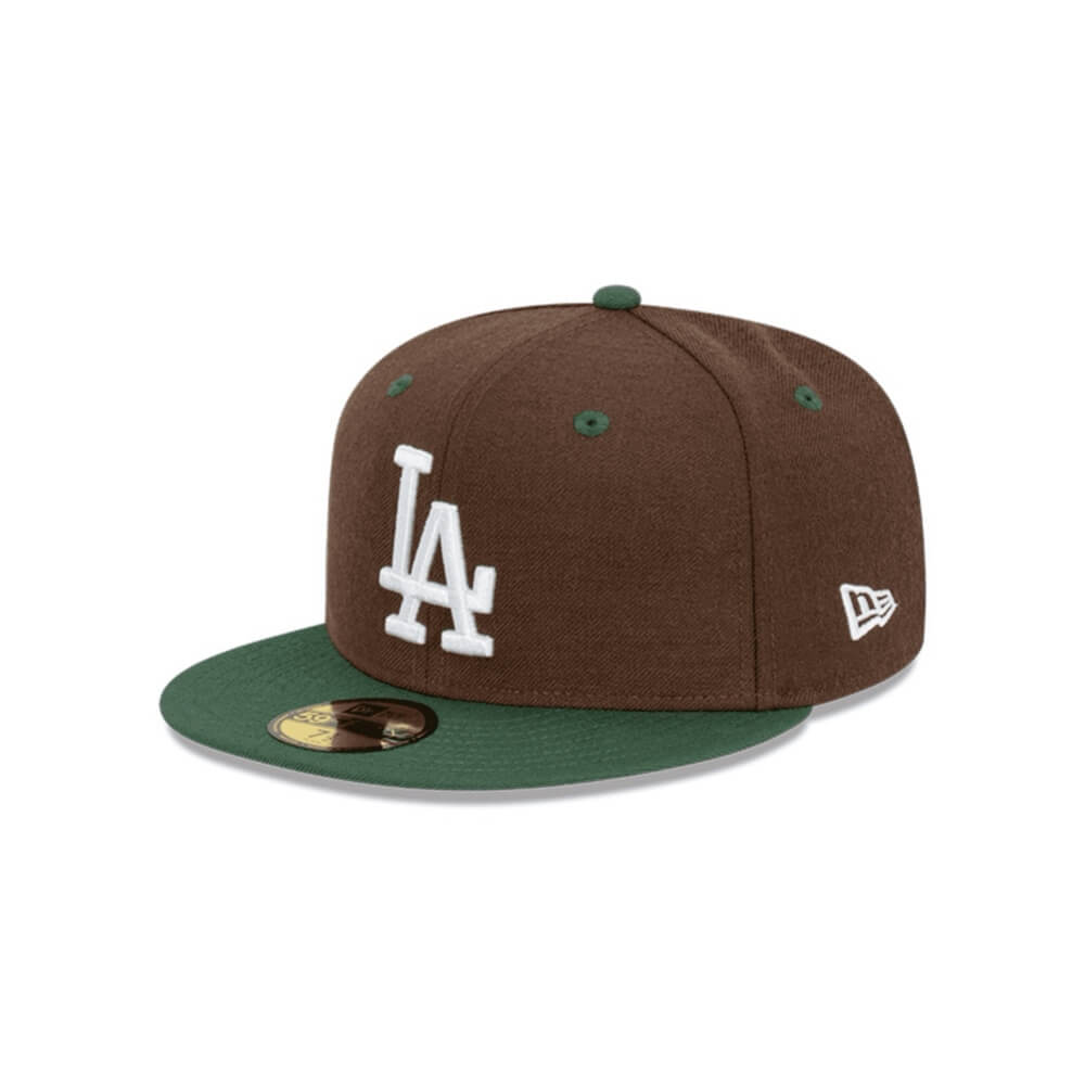 NEW ERA 59FIFTY MLB LA DODGERS BEEF N BROCOLI GORRA CERRADA CAFE / VERDE
