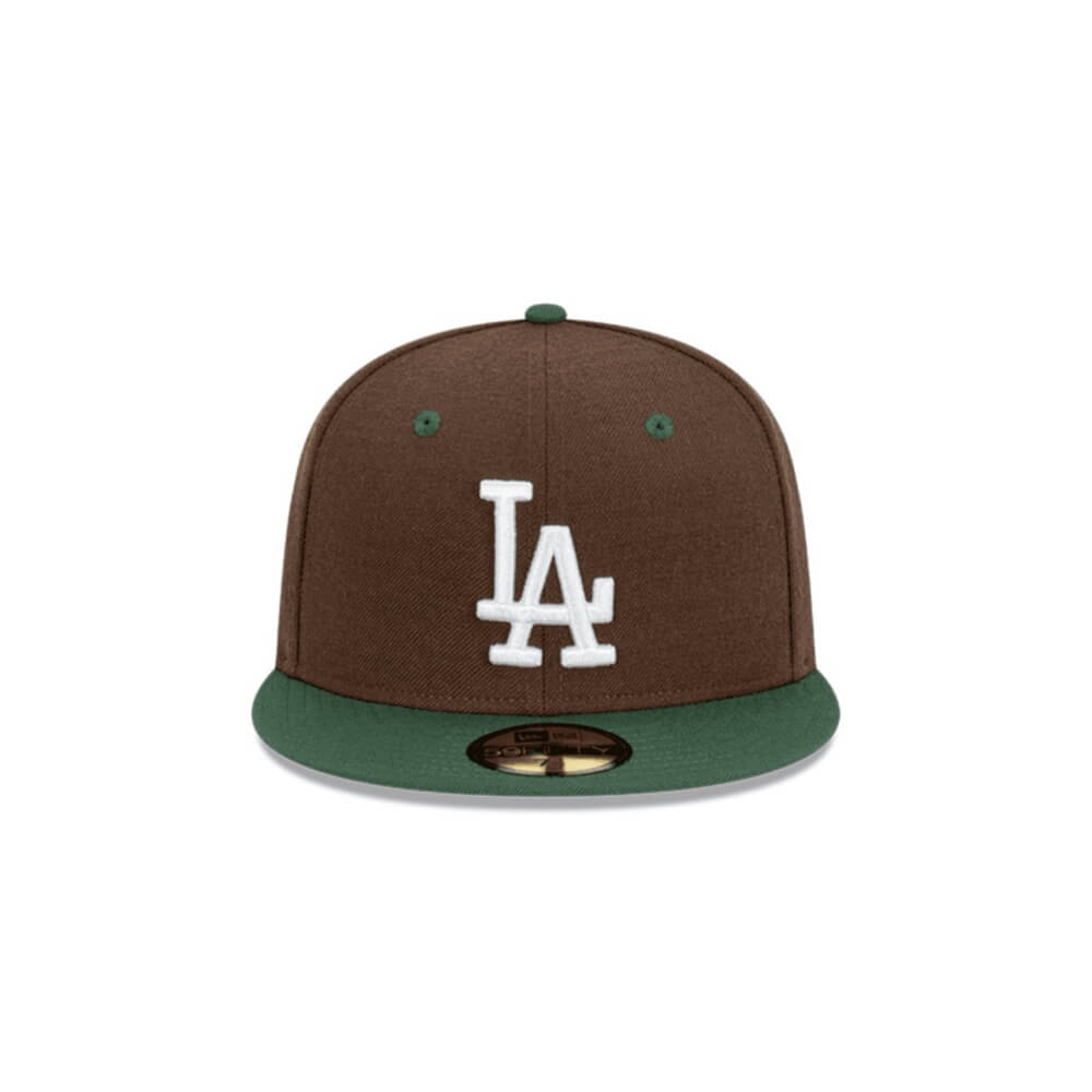 NEW ERA 59FIFTY MLB LA DODGERS BEEF N BROCOLI GORRA CERRADA CAFE / VERDE