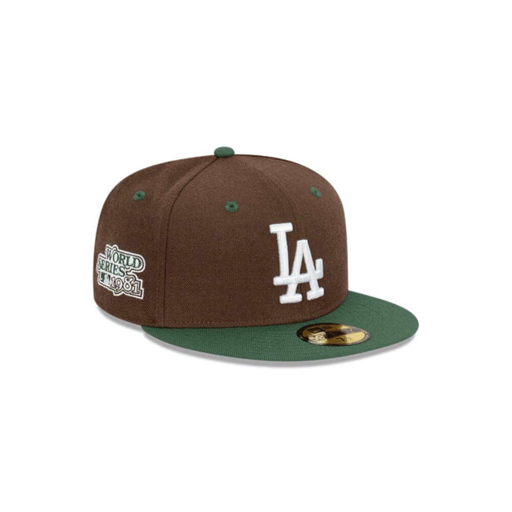 NEW ERA 59FIFTY MLB LA DODGERS BEEF N BROCOLI GORRA CERRADA CAFE / VERDE