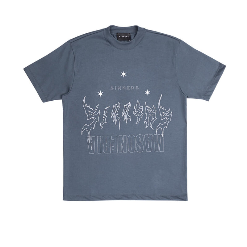 SINNERS LES FRANCS-MAÇONS CAMISETA OVERSIZE GRIS