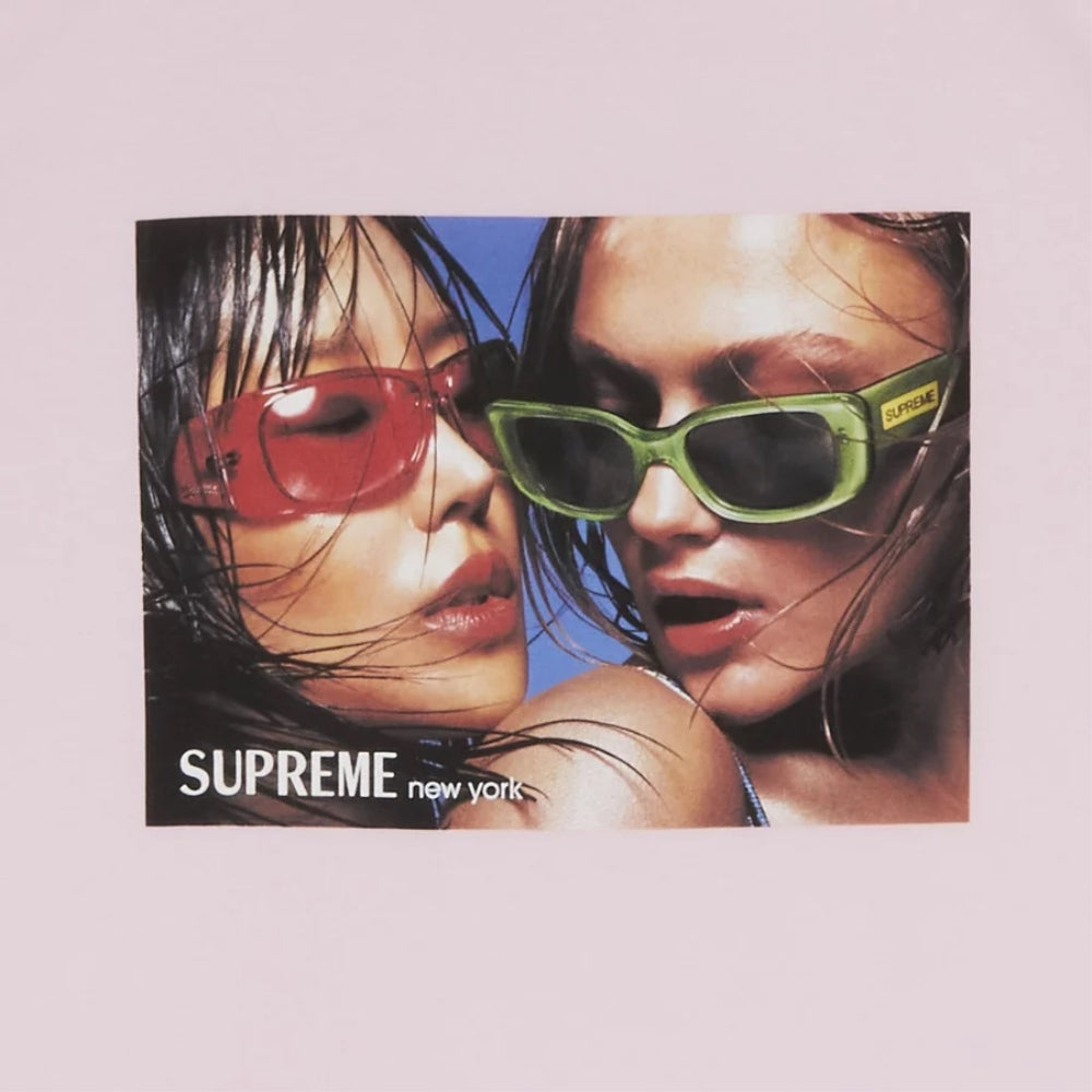 Camiseta best sale supreme rosa