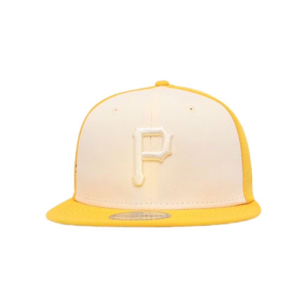 NEW ERA 59FIFTY MLB PITTSBURG PIRATES CLOSED CAP TWO TONE YELLOW 