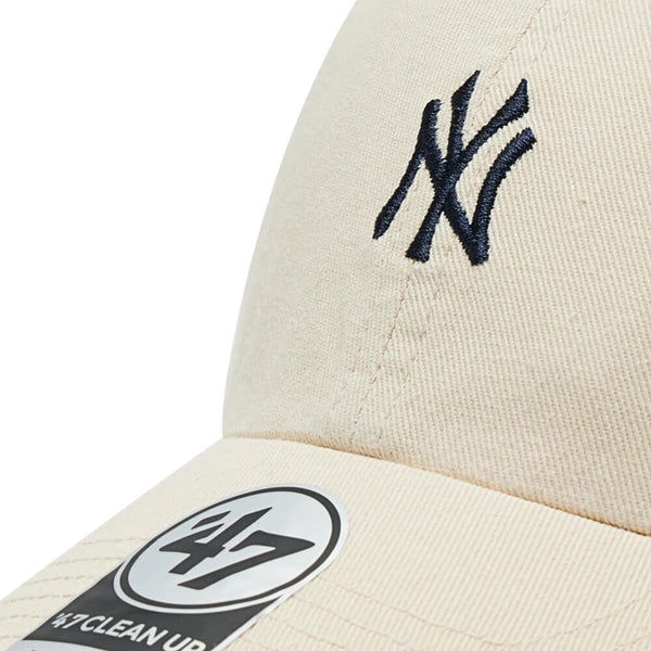 ´47 CLEAN UP MLB NY YANKEES MINI DAD HAT GORRA AJUSTABLE BEIGE CLARO