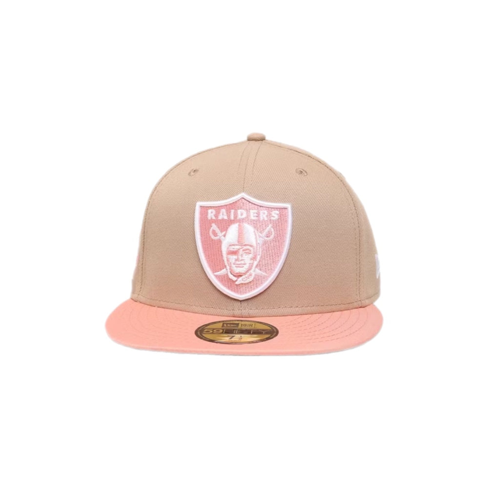 NEW ERA 59FIFTY NFL RAIDERS SUNDAE GORRA CERRADA BEIGE / ROSA