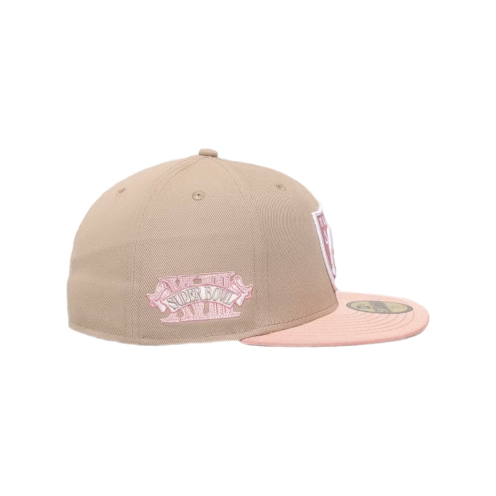 NEW ERA 59FIFTY NFL RAIDERS SUNDAE GORRA CERRADA BEIGE ROSA