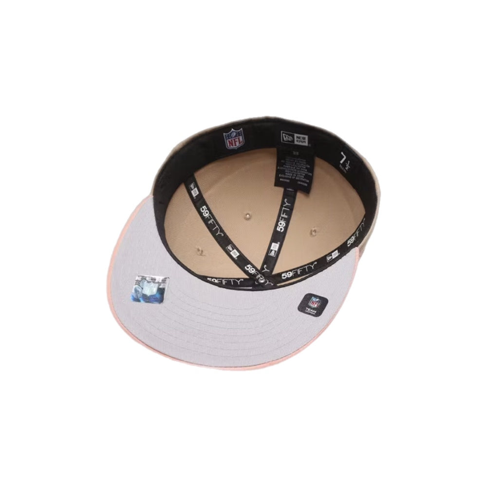 NEW ERA 59FIFTY NFL RAIDERS SUNDAE GORRA CERRADA BEIGE / ROSA