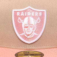 NEW ERA 59FIFTY NFL RAIDERS SUNDAE CLOSED CAP BEIGE / PINK 