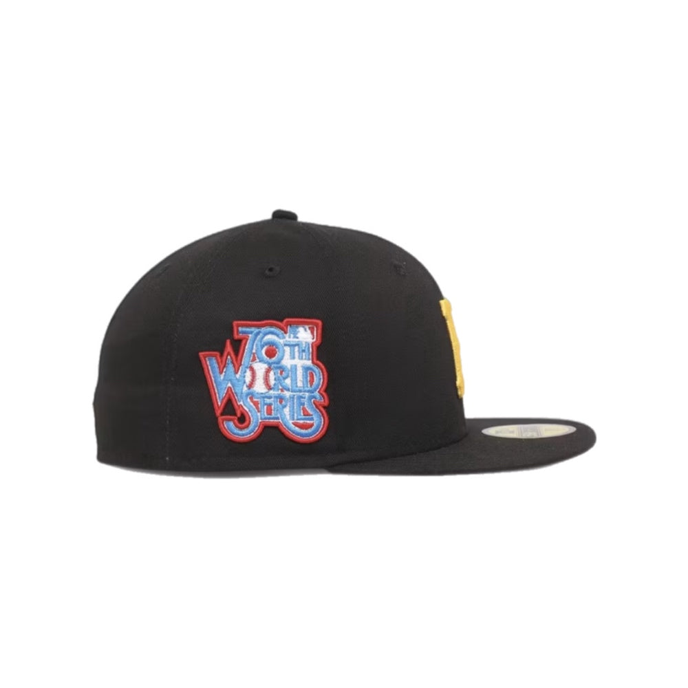 NEW ERA 59FIFTY MLB PITSBURG PIRATES 1979 WORLD SERIES BLACK CLOSED CAP 