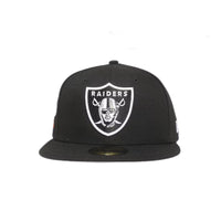 NEW ERA 59FIFTY NFL RAIDERS PATCH UP BLACK CLOSED CAP 
