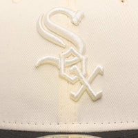 NEW ERA 59FIFTY MLB WHITE SOX TWO TONE BLACK CLOSED CAP 