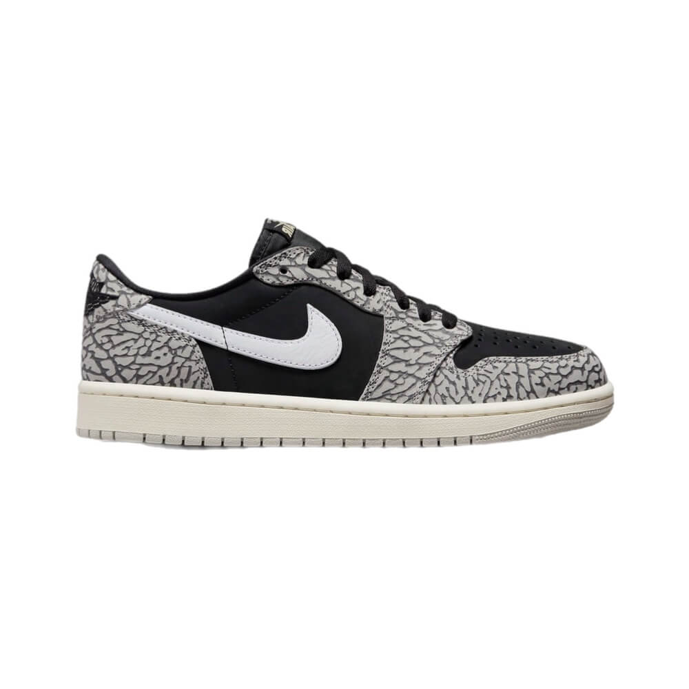 TENIS JORDAN 1 LOW NEGROS BLACK CEMENT