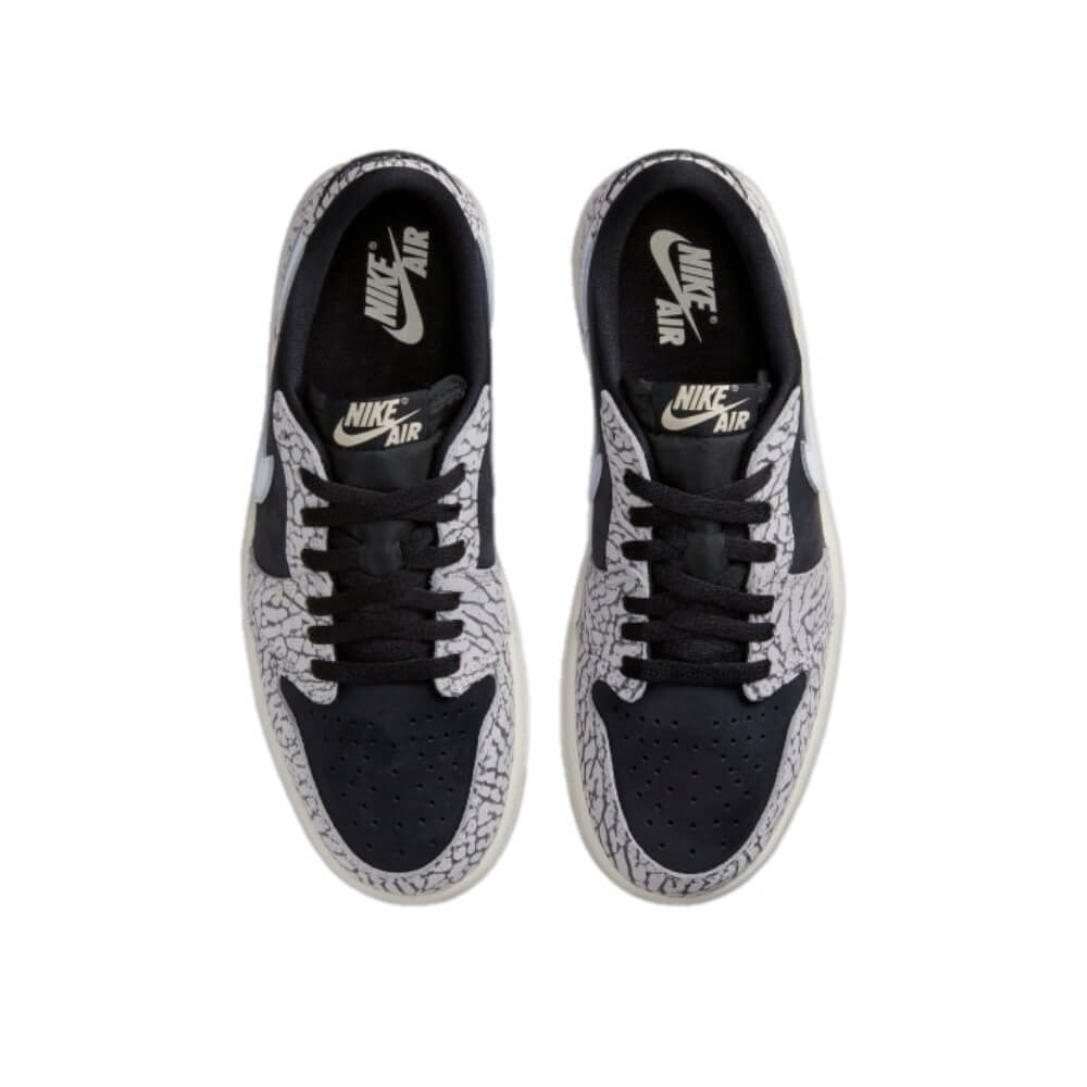 TENIS JORDAN 1 LOW NEGROS BLACK CEMENT
