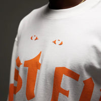 AP CROWN LOST EYE CREWNECK MYST BLANCO Y NARANJA