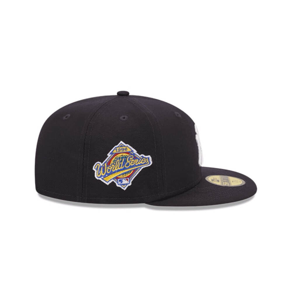 NEW ERA 59FIFTY MLB NY YANKEES WORLD SERIES LOGO BLANCO GORRA CERRADA AZUL NAVY