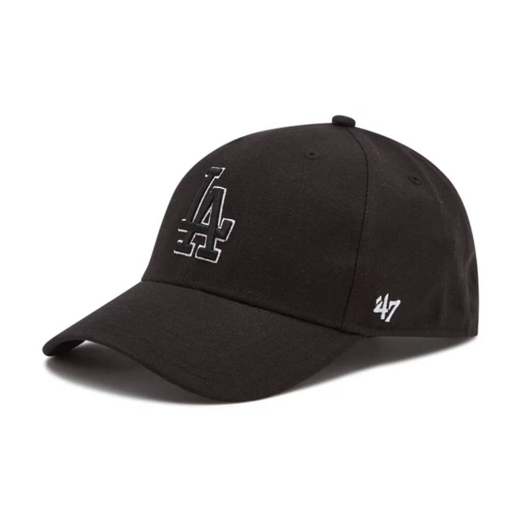 ´47 MVP MLB LA DODGERS GORRA AJUSTABLE NEGRA LOGO BLANCO