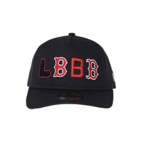 NEW ERA MLB BOSTON RED SOX LOGO HISTORY BLACK ADJUSTABLE CAP 