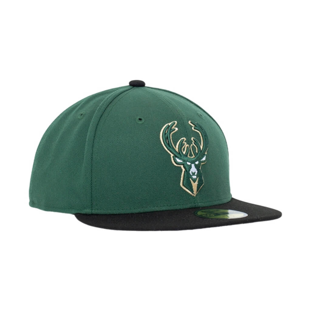 NEW ERA 59FIFTY NBA MILWAUKEE CLOSED CAP GREEN / BLACK 
