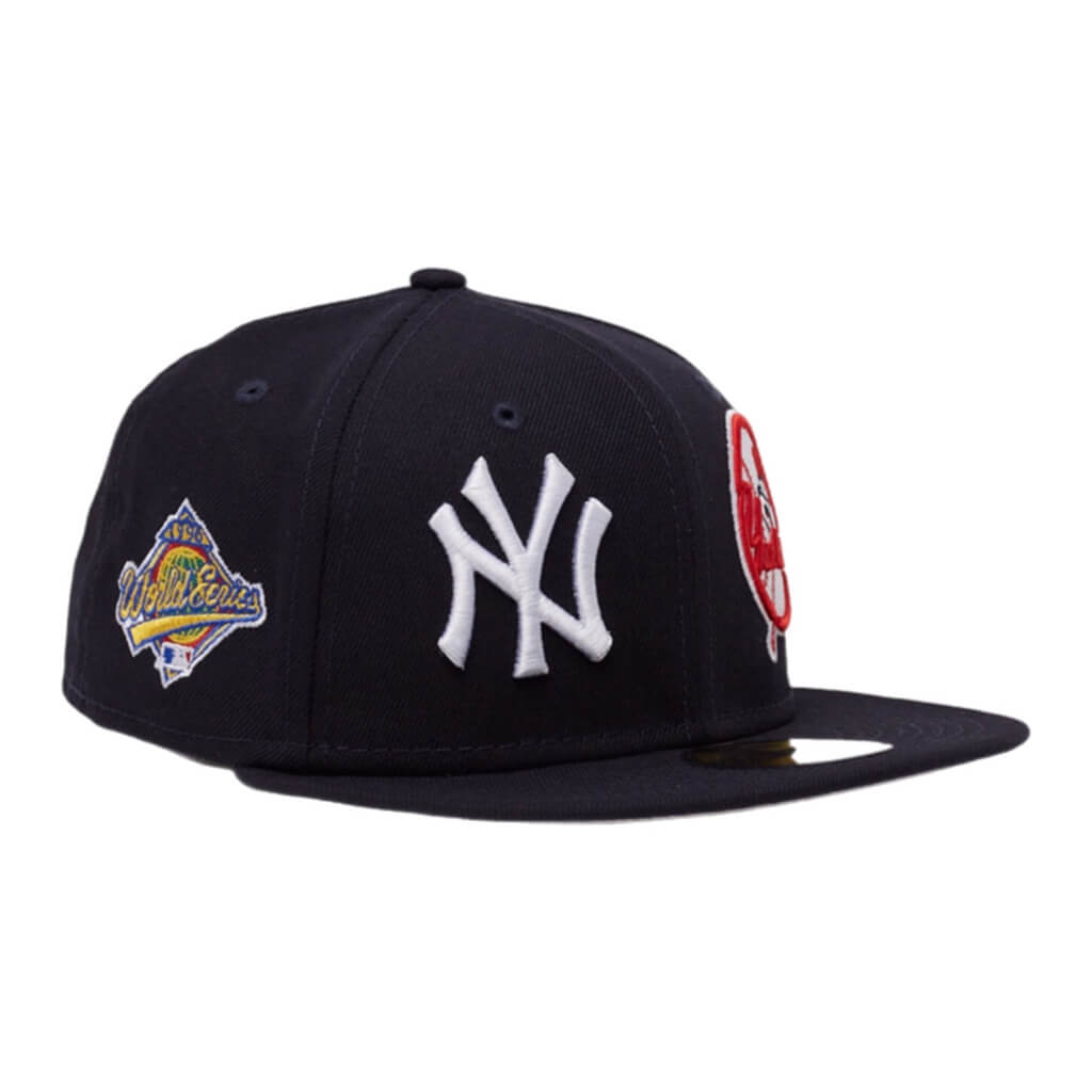 NEW ERA 59FIFTY MLB NY YANKEES PATCH PRIDE BLACK CLOSED CAP 