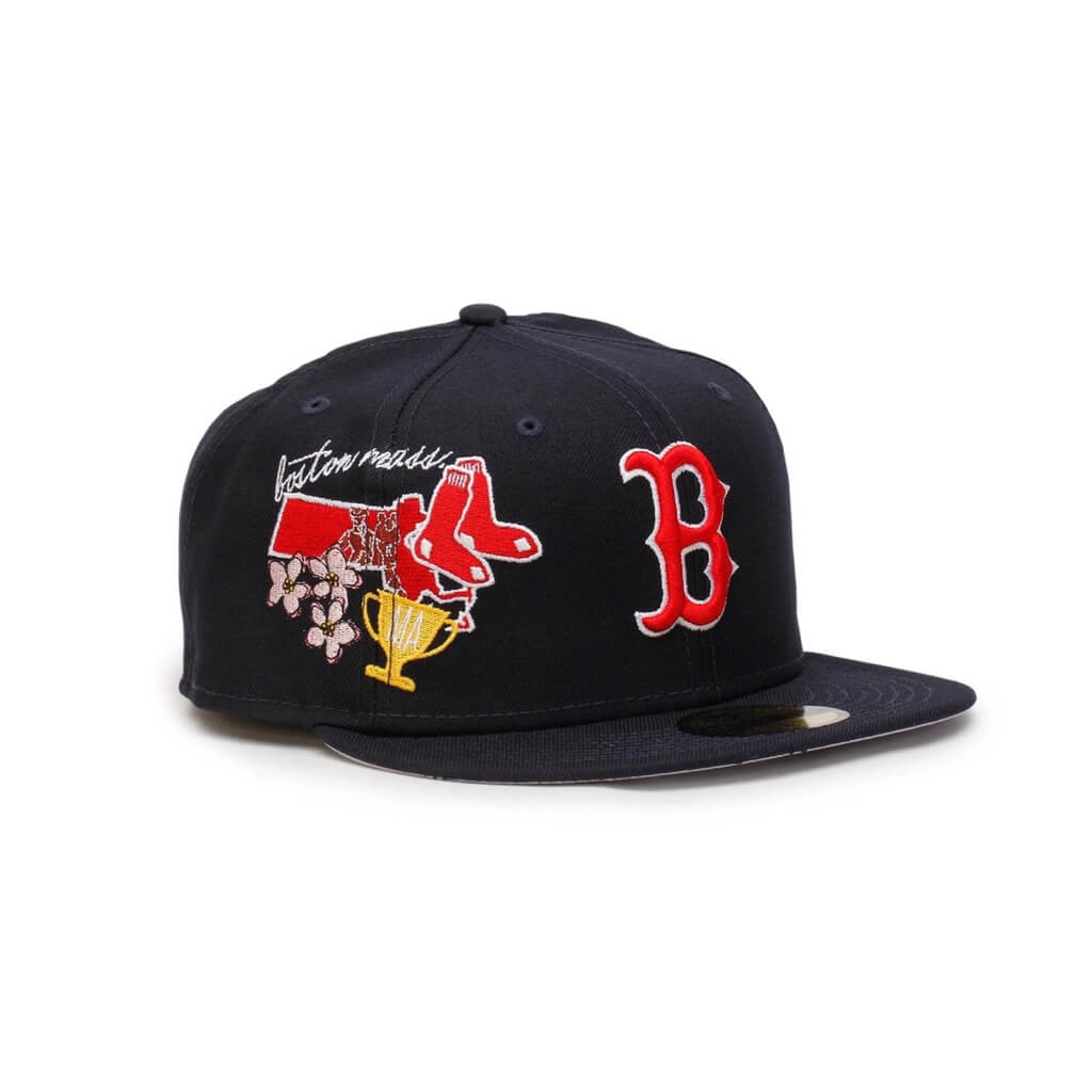 NEW ERA 59FIFTY MLB BOSTON RED SOX CITY CLUSTER GORRA CERRADA NEGRA – Libur