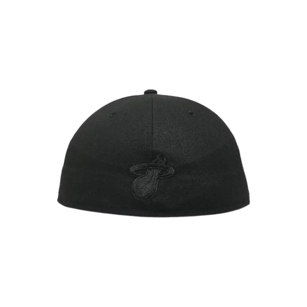 NEW ERA 59FIFTY NBA MIAMI HEAT TEAM FLAME BLACK CLOSED CAP 