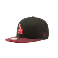 NEW ERA 59FIFTY MLB LA DODGERS 2020 WORLD SERIES CLOSED CAP BLACK / RED 