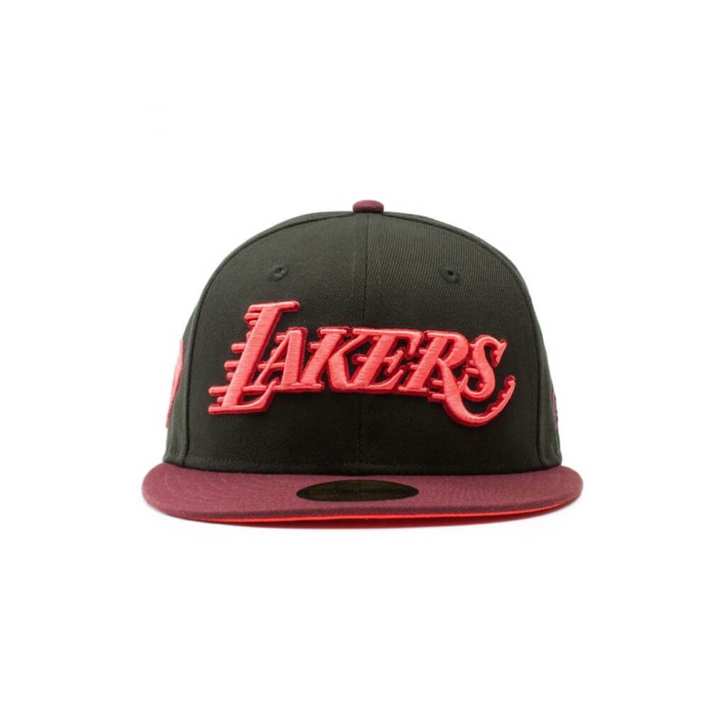 NEW ERA 59FIFTY NBA LA LAKERS 75TH CLOSED CAP BLACK / RED 
