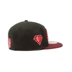 NEW ERA 59FIFTY NBA LA LAKERS 75TH GORRA CERRADA NEGRA / ROJO