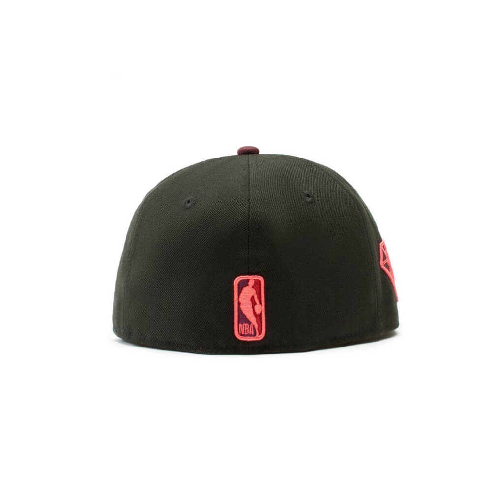 NEW ERA 59FIFTY NBA LA LAKERS 75TH GORRA CERRADA NEGRA / ROJO
