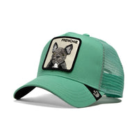 GOORIN BROS EL BULLDOG GORRA CAMIONERA FRENCHIE AJUSTABLE VERDEAZUL