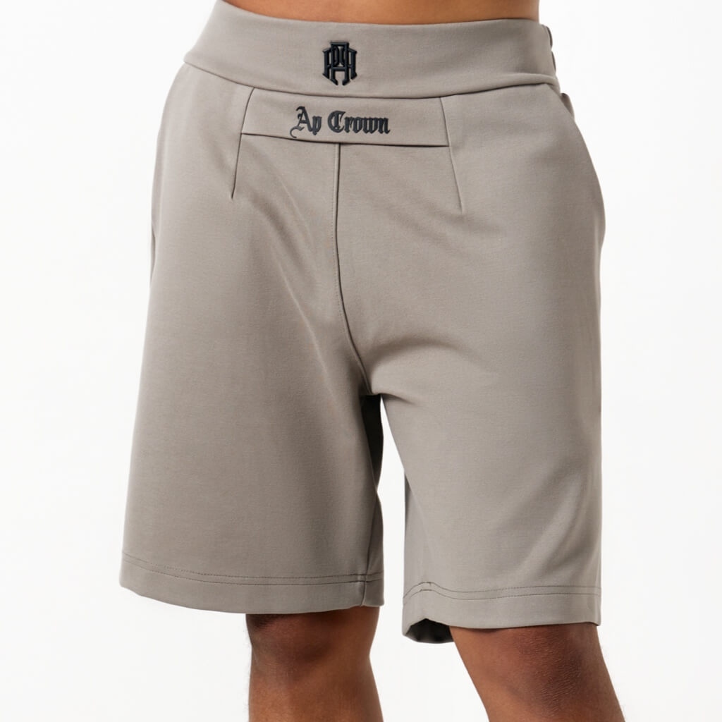 AP CROWN ORIGENES TRIBE SHORTS GRIS