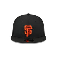 NEW ERA 9FIFTY MLB BASICA SAN FRANCISCO GIANTS GORRA SPRING AJUSTABLE NEGRA LOGO NARANJADO