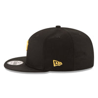 NEW ERA 9FIFTY MLB BASICA PITSSBURG GORRA AJUSTABLE NEGRA LOGO AMARILLO