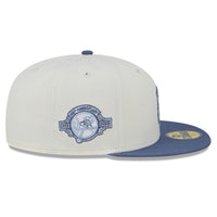 NEW ERA 59FIFTY MLB NY YANKEES LOGO AZUL GORRA WAVY CERRADA BEIGE Y AZUL