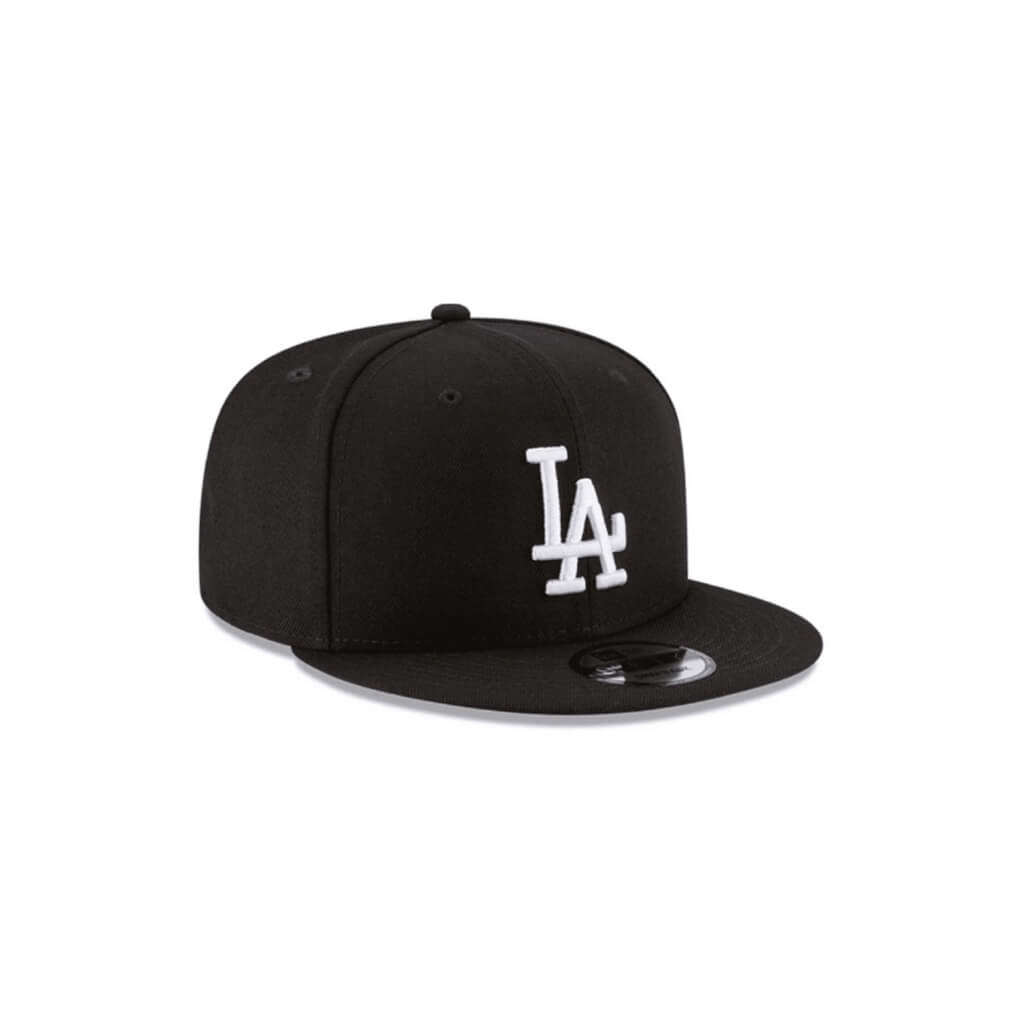 NEW ERA 9FIFTY MLB BASICA THE DODGERS BLACK ADJUSTABLE CAP